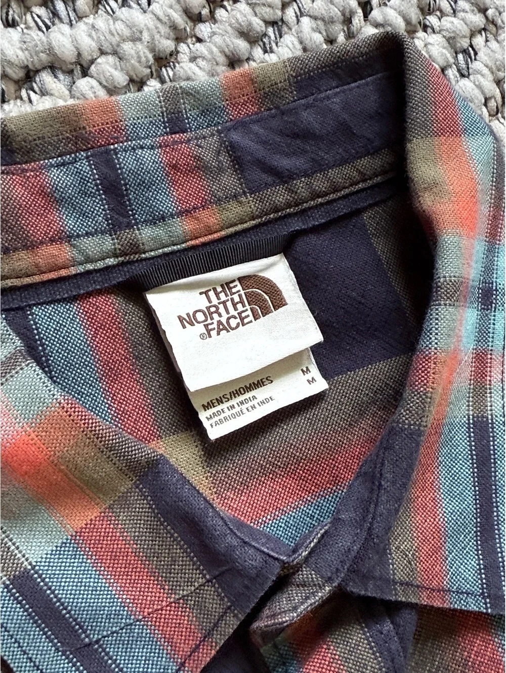 The North Face Men's Medium Plaid Button-Up Shirt